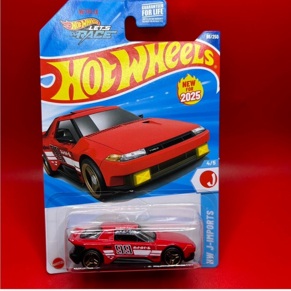 Hot Wheels Hako Type D 4/5
Red 2025 Netflix